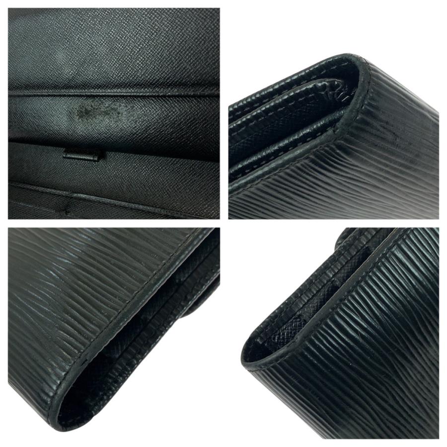 美品 LOUIS VUITTON ルイヴィトン エピ ポルトトレゾール インターナショナル ブラック 黒 ゴールド金具 レザー 長財布 メンズ 506239 | LOUIS VUITTON | 06