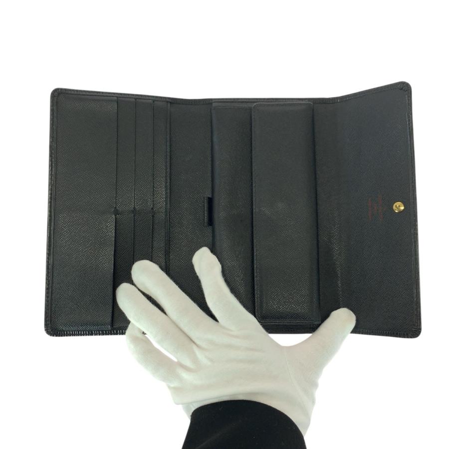 LOUIS VUITTON / ポルト・トレゾール・インターナショナル_エピ_BLK/レザー/BLK/メンズ LOUIS VUITTON（ルイ・ヴィトン） 美品 エピ ポルトトレゾール