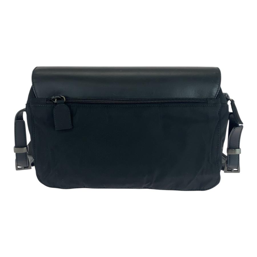 美品 PRADA プラダ テスート ブラック 黒 ガンメタ金具 ナイロン/レザー ショルダーバッグ メッセンジャーバッグ レディース 506294 | PRADA | 01