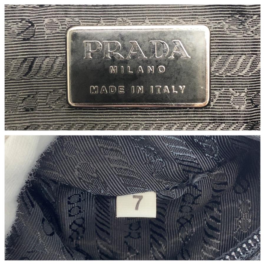 美品 PRADA プラダ テスート ブラック 黒 ガンメタ金具 ナイロン/レザー ショルダーバッグ メッセンジャーバッグ レディース 506294 | PRADA | 03