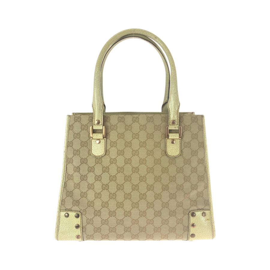 美品 GUCCI グッチ ベージュ アイボリー GGキャンバス 124260 トートバッグ ハンドバッグ ショルダーバッグ レディース 506325 | GUCCI | 01