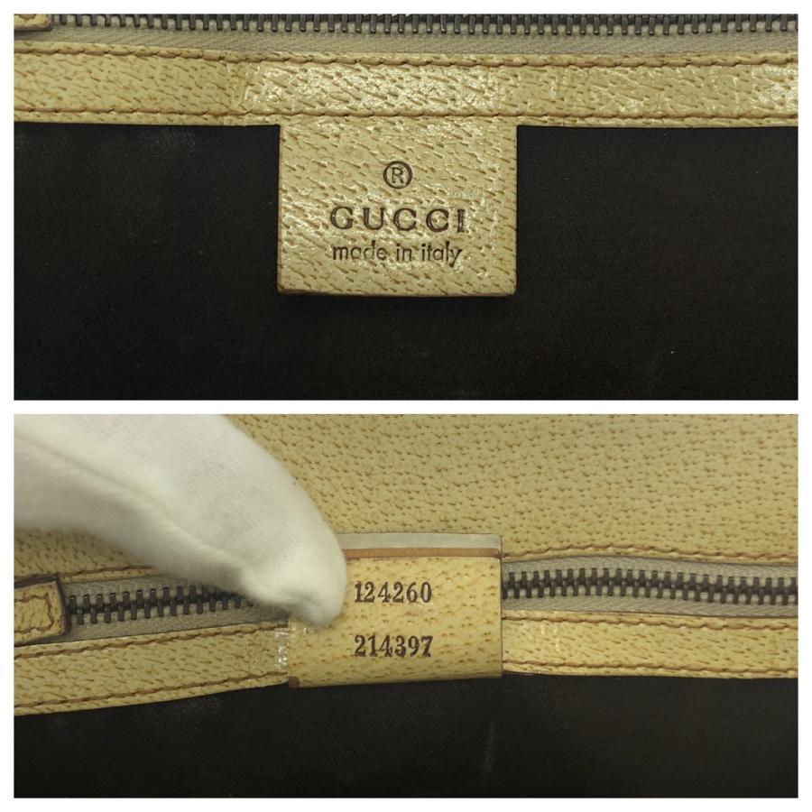 美品 GUCCI グッチ ベージュ アイボリー GGキャンバス 124260 トートバッグ ハンドバッグ ショルダーバッグ レディース 506325 | GUCCI | 03