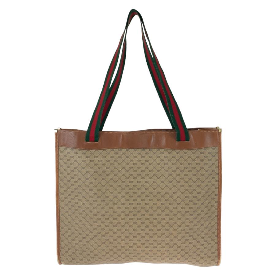 GUCCI グッチ ヴィンテージ シェリーライン マイクロGG ブラウン GGスプリームキャンバス トートバッグ ショルダーバッグ 506366 | GUCCI | 01
