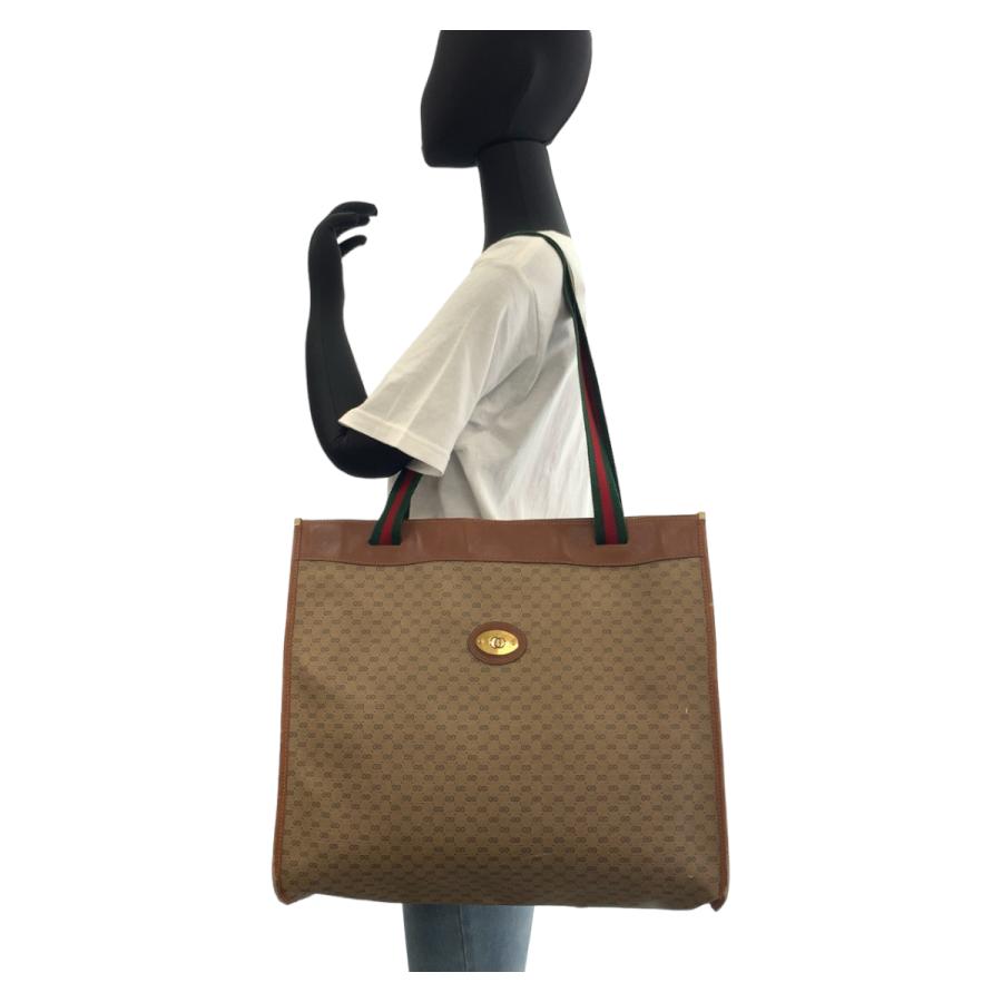 GUCCI グッチ ヴィンテージ シェリーライン マイクロGG ブラウン GGスプリームキャンバス トートバッグ ショルダーバッグ 506366 | GUCCI | 07