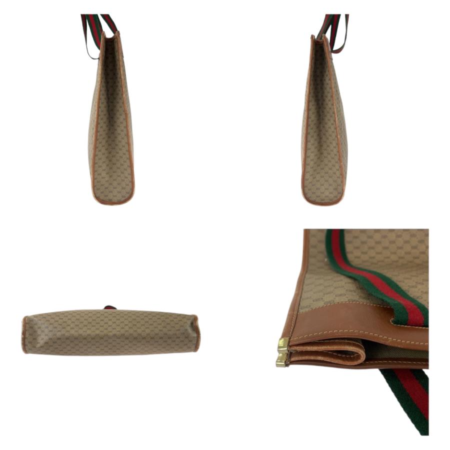 GUCCI グッチ ヴィンテージ シェリーライン マイクロGG ブラウン GGスプリームキャンバス トートバッグ ショルダーバッグ 506366 | GUCCI | 08
