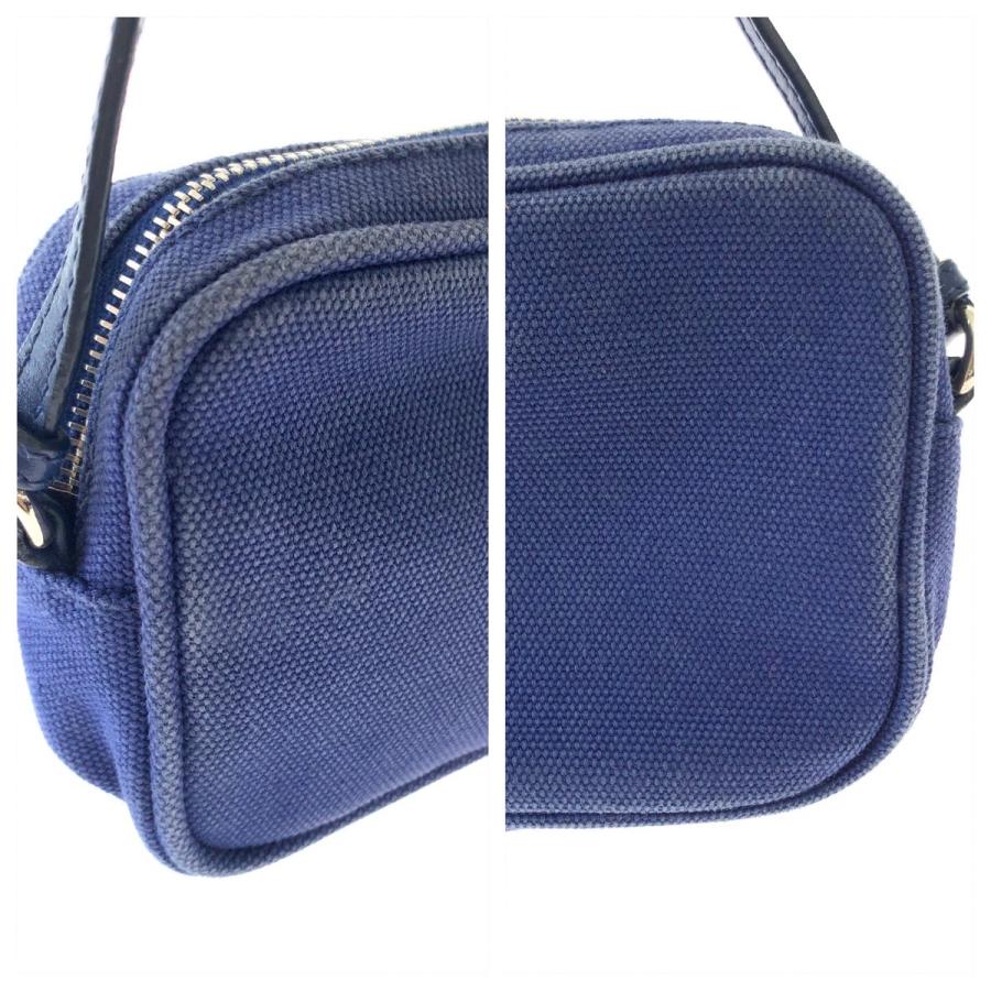 PRADA プラダ ブルー シルバー金具 キャンバス ミニハンドバッグ アクセサリーポーチ レディース 506367 | PRADA | 05