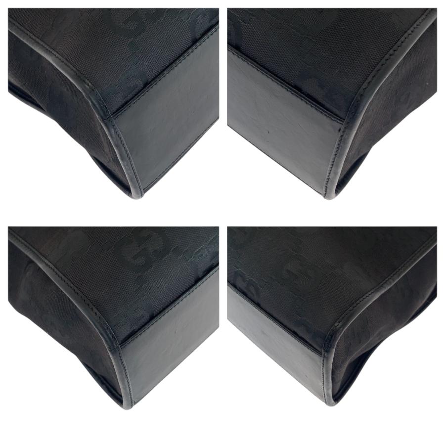 美品 GUCCI グッチ ジャッキー ブラック 黒 シルバー金具 GGキャンバス 002 1064 トートバッグ ハンドバッグ レディース 506368 | GUCCI | 02