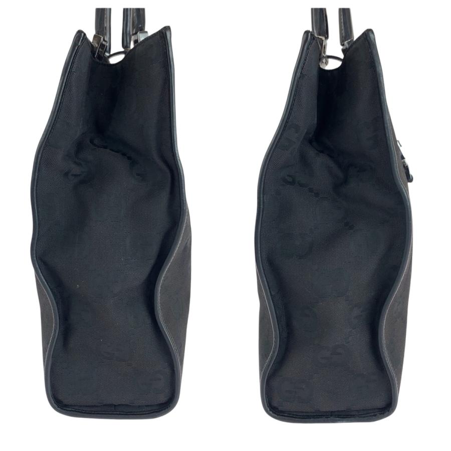 美品 GUCCI グッチ ジャッキー ブラック 黒 シルバー金具 GGキャンバス 002 1064 トートバッグ ハンドバッグ レディース 506368 | GUCCI | 07