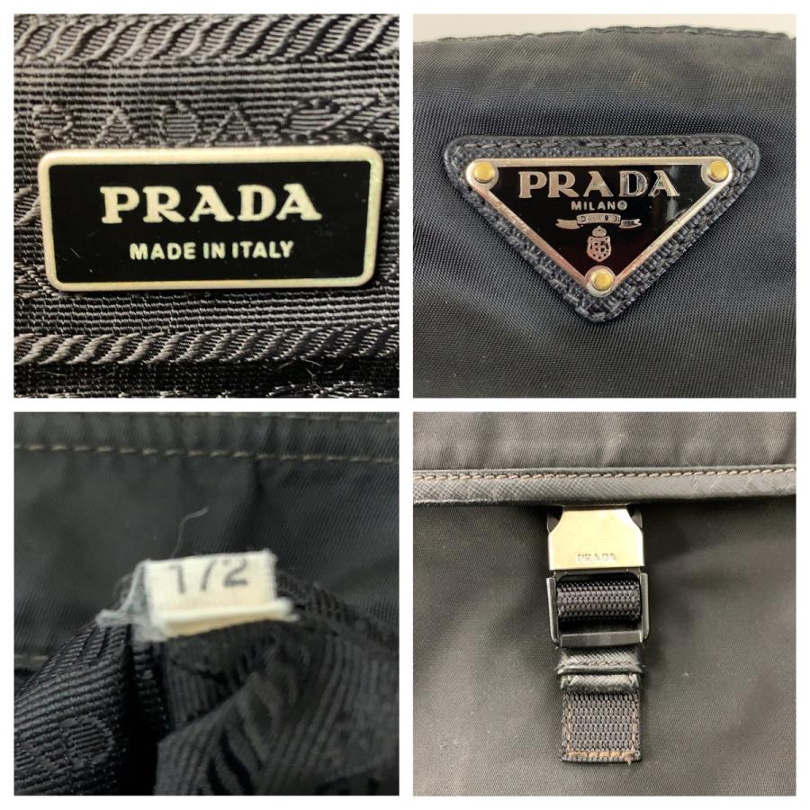 PRADA プラダ 三角ロゴプレート テスート ブラック 黒 シルバー金具 ナイロン ショルダーバッグ メッセンジャーバッグ メンズ 506370_3