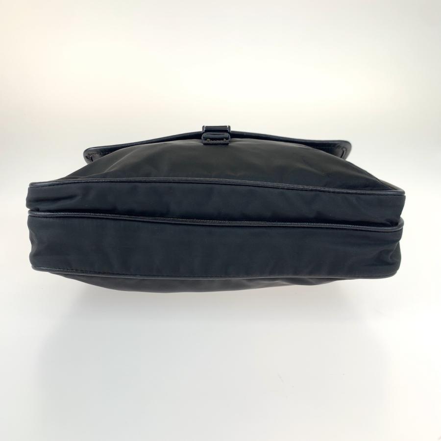 PRADA プラダ 三角ロゴプレート テスート ブラック 黒 シルバー金具 ナイロン ショルダーバッグ メッセンジャーバッグ メンズ 506370_8
