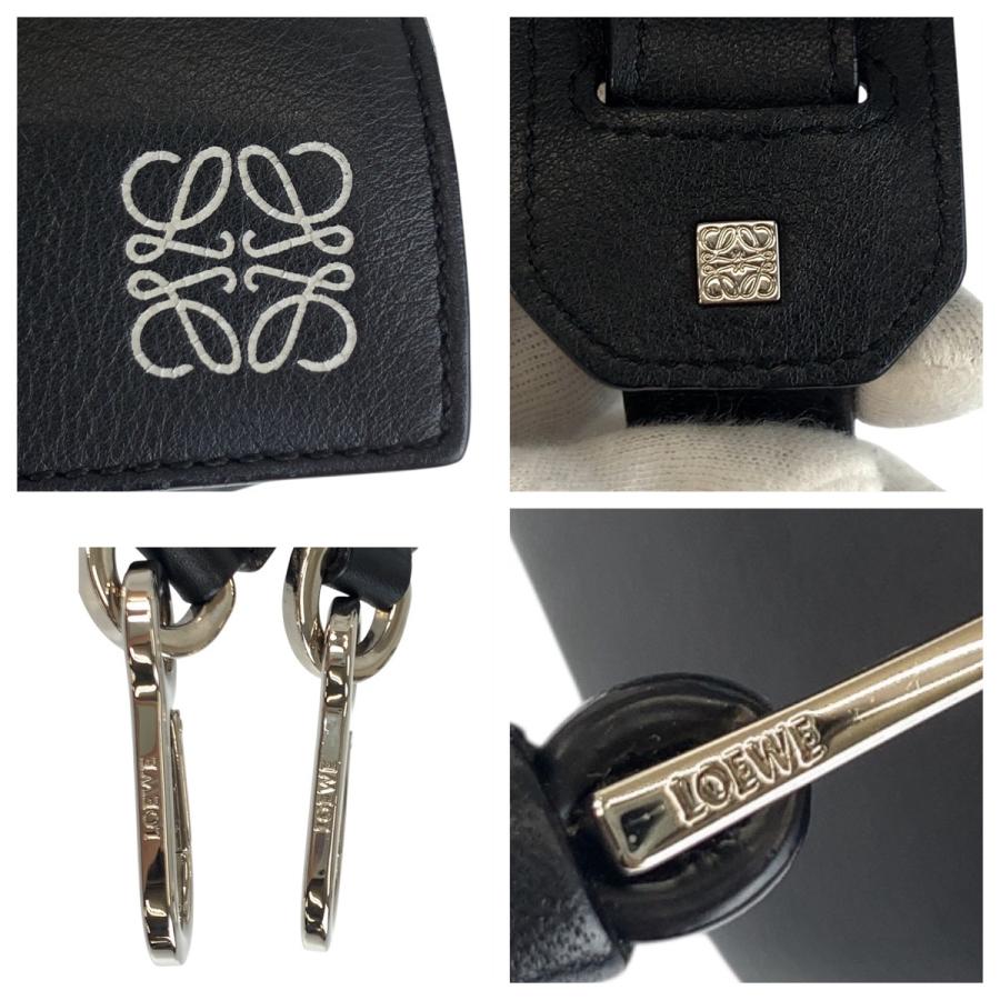LOEWE（ロエベ） 美品 アナグラム パズルバッグ 黒 シルバー金具