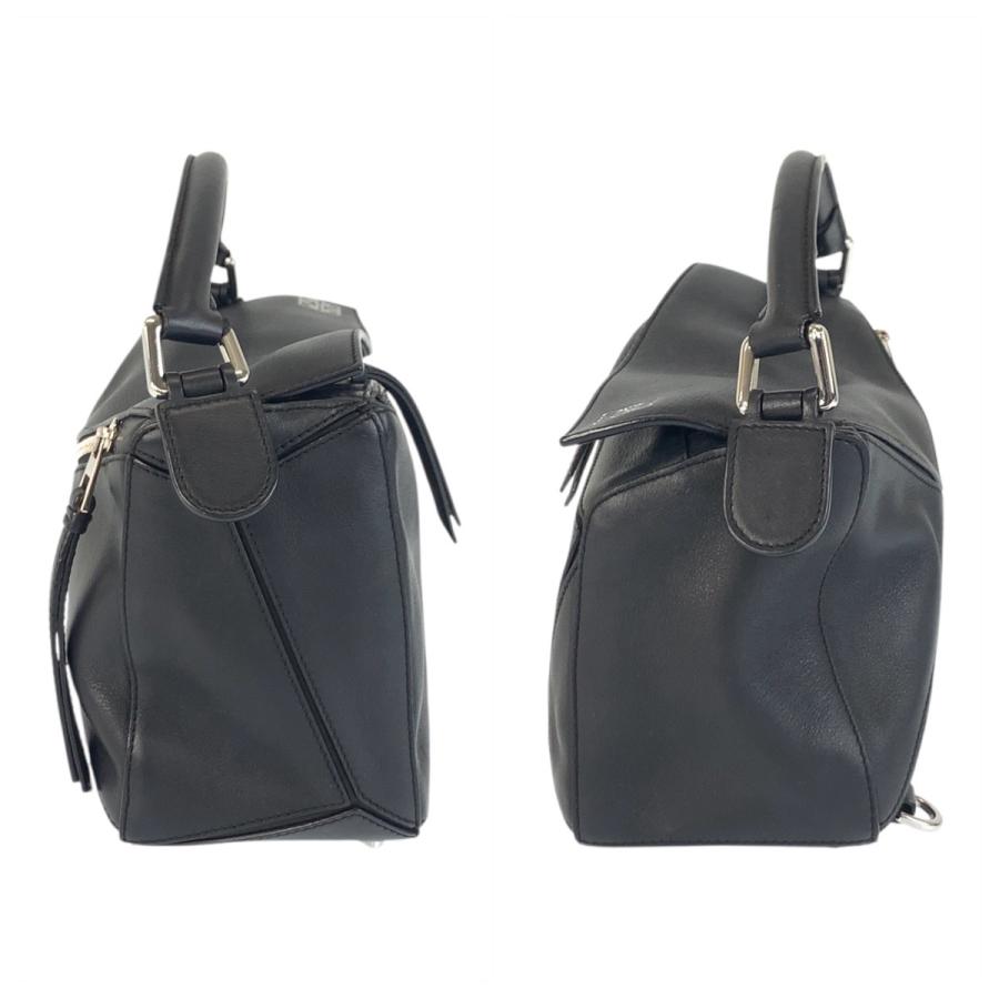 LOEWE（ロエベ） 美品 アナグラム パズルバッグ 黒 シルバー金具