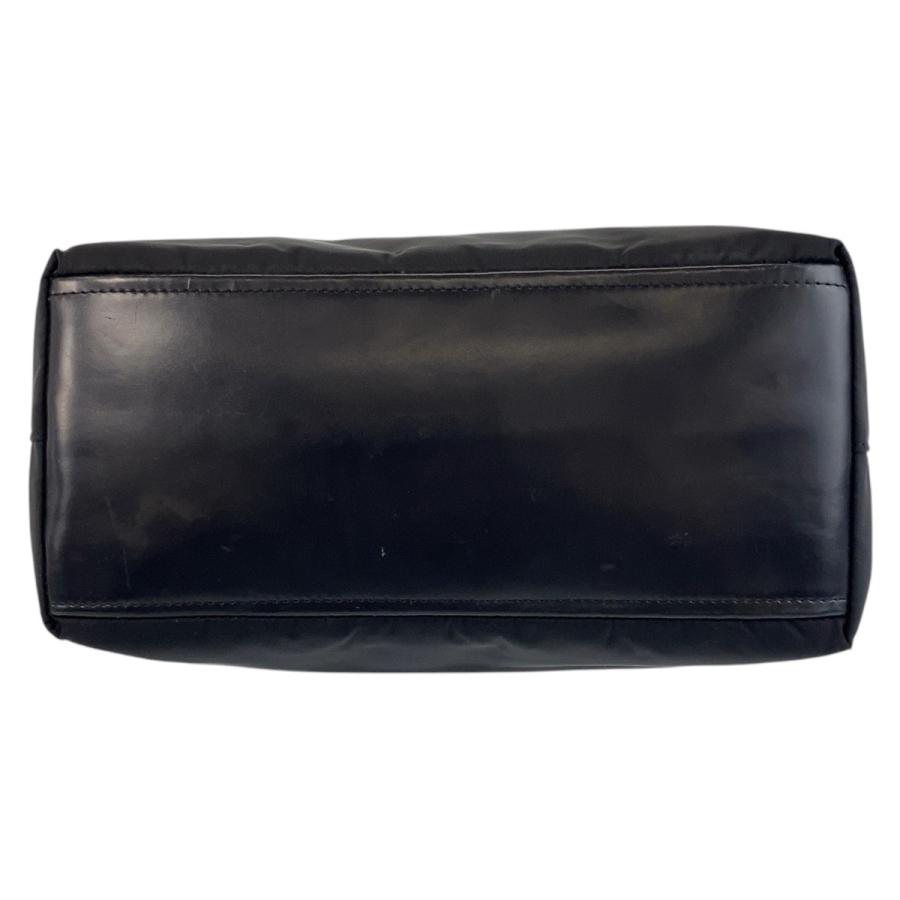 PRADA プラダ テスート 三角ロゴプレート ブラック 黒 シルバー金具 ナイロン/レザー トートバッグ ショルダーバッグ レディース 506402 | PRADA | 09