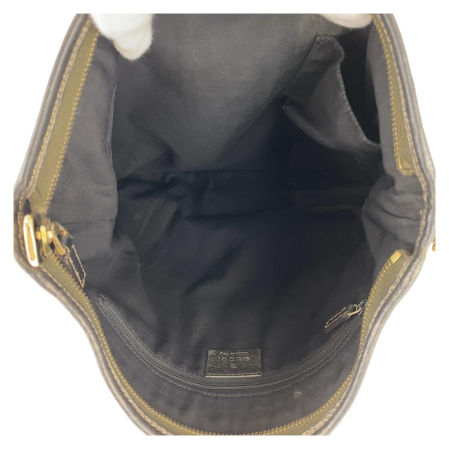 GUCCI グッチ アビー GG柄 ベージュ ブラウン ゴールド金具 GGキャンバス/レザー 131326 斜め掛け ショルダーバック ポシェット 407740