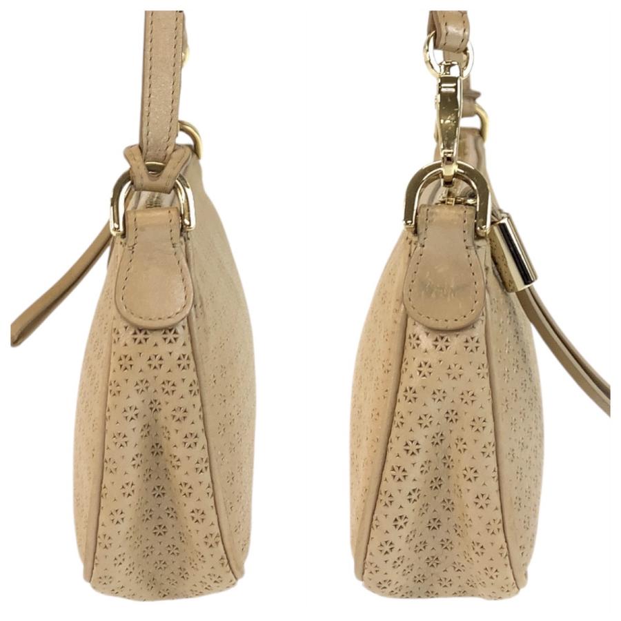 美品 TOD’S トッズ ベージュ ゴールド金具 レザー ショルダーバッグ アクセサリーポーチ レディース 506444 【中古】 美品 TOD'S トッズ ベージュ ゴールド金具 レザー ショルダーバッグ