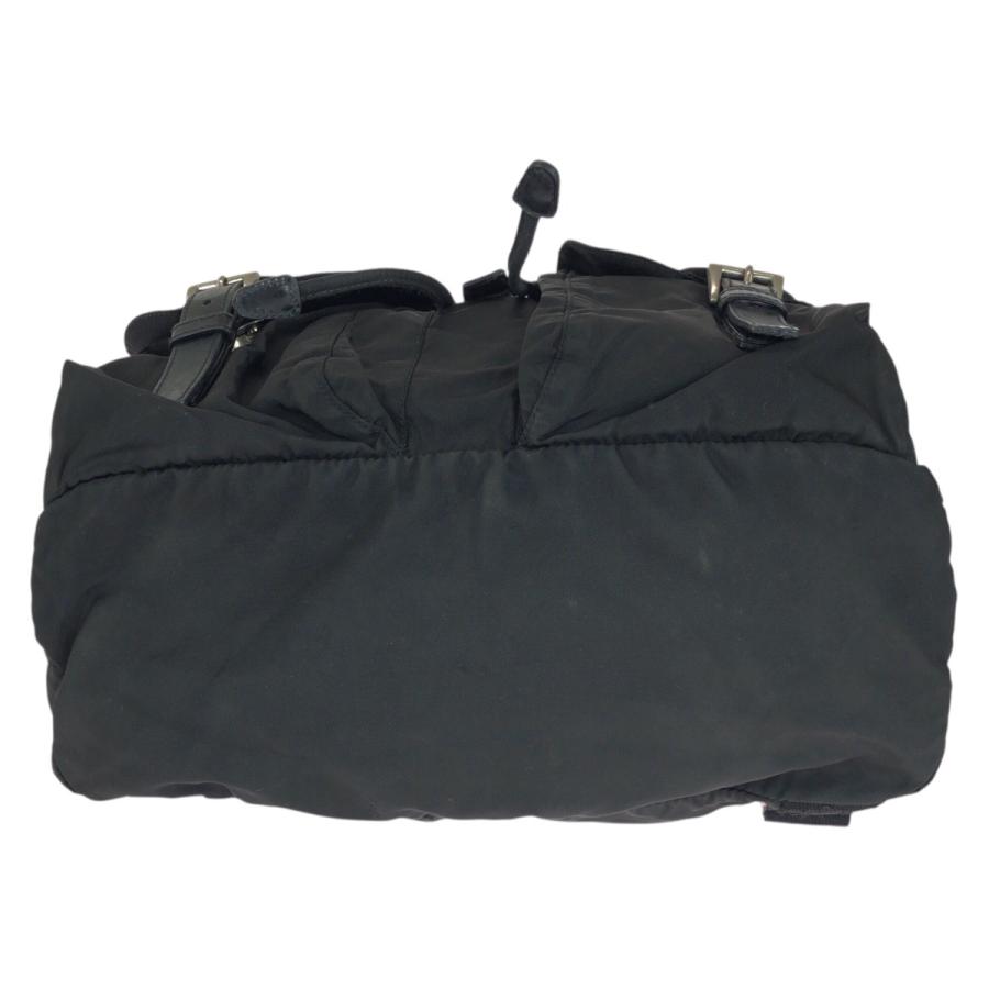 PRADA（プラダ） テスート 三角ロゴプレート ブラック 黒 シルバー金具