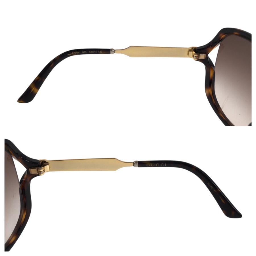 GUCCI（グッチ） 美品 マーブル ブラウン ゴールド メタル