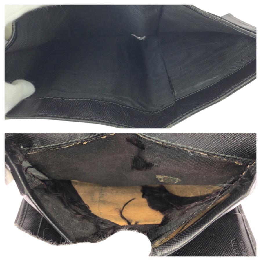 PRADA（プラダ） サフィアーノ 三角ロゴプレート ブラック 黒 シルバー