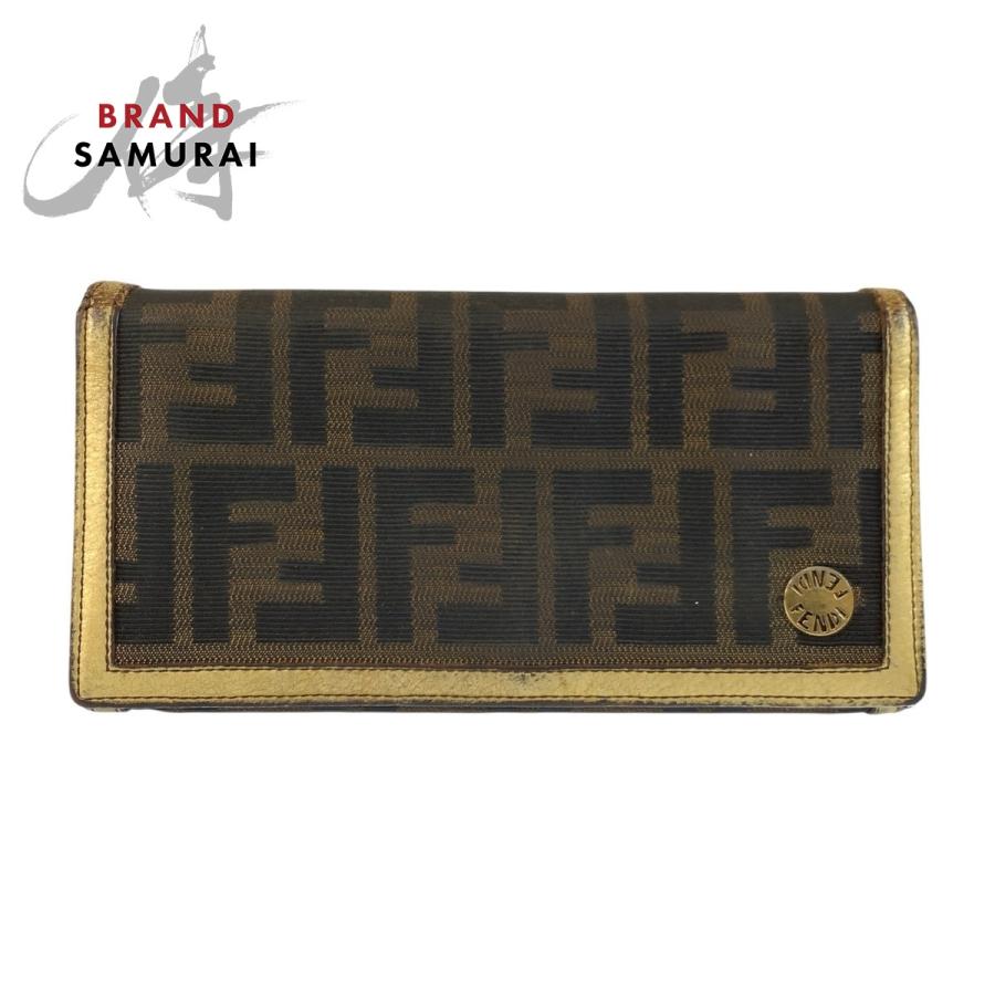 FENDI（フェンディ） ズッカ ブラウン ゴールド キャンバス 2270