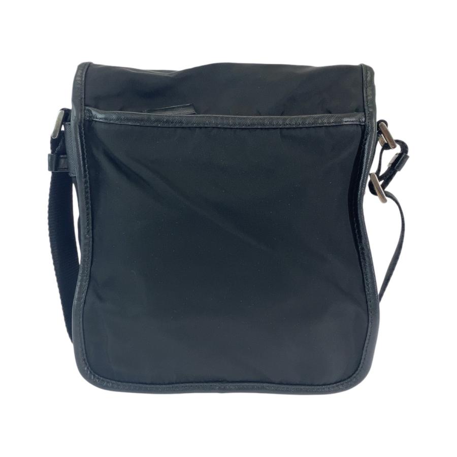PRADA プラダ テスート 三角ロゴプレート ブラック 黒 シルバー金具 ナイロン ショルダーバッグ メッセンジャーバッグ レディース 506599_1