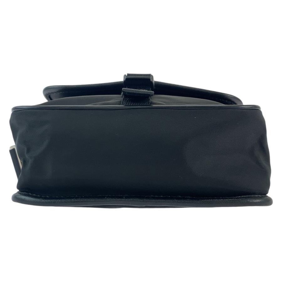 PRADA プラダ テスート 三角ロゴプレート ブラック 黒 シルバー金具 ナイロン ショルダーバッグ メッセンジャーバッグ レディース 506599_9