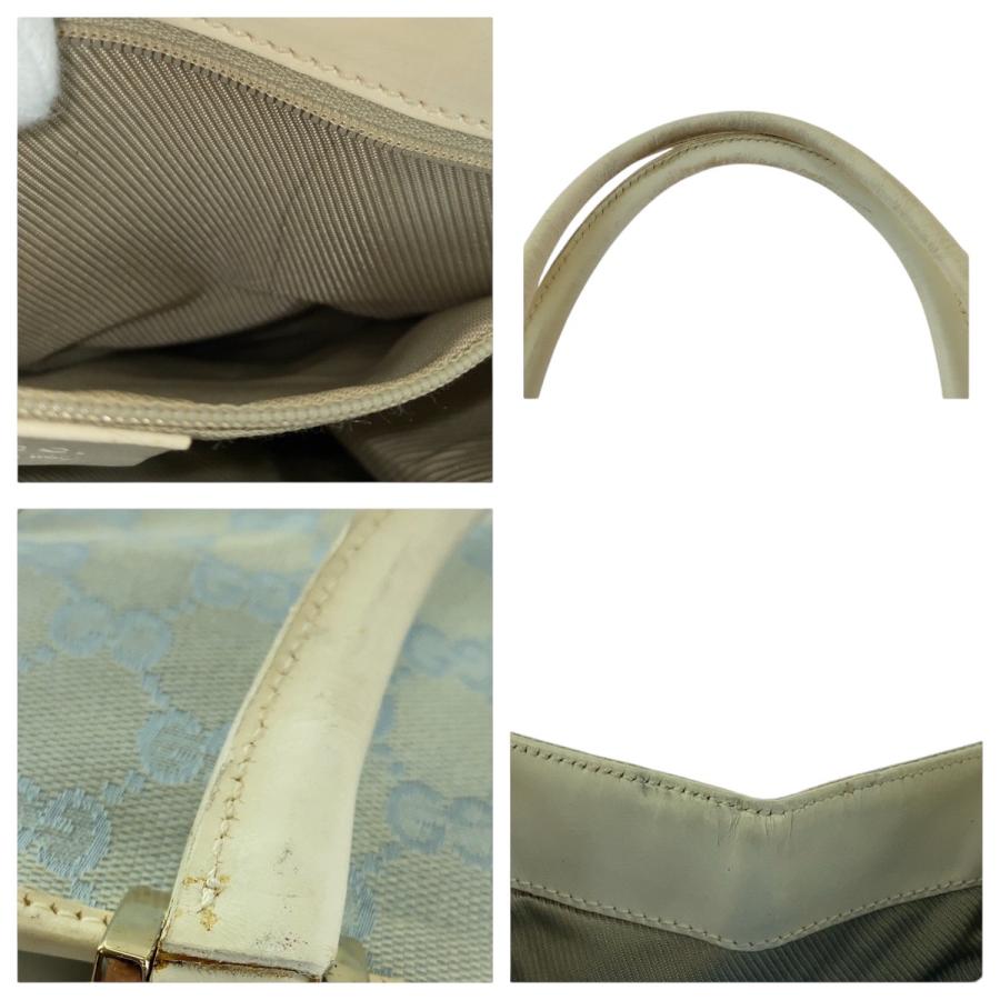 GUCCI グッチ ジャッキー ライトブルー ゴールド金具 GGキャンバス 002 5065 トートバッグ ハンドバッグ レディース 506612