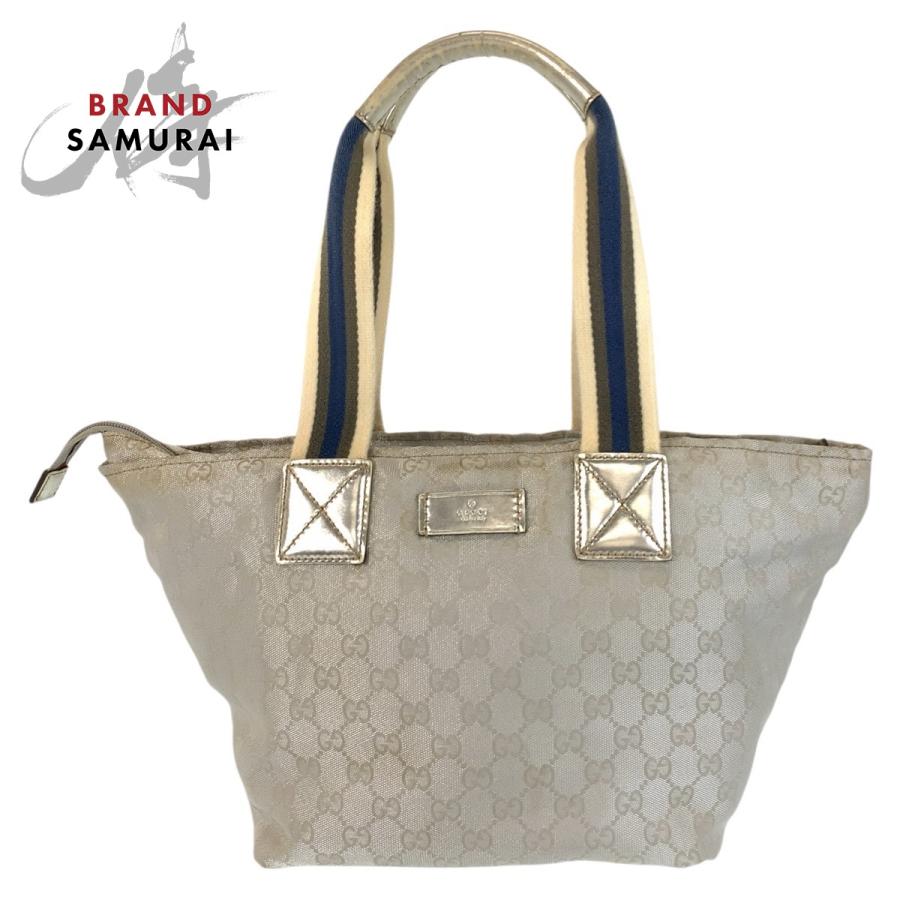 GUCCI グッチ GGキャンバス トートバッグ シェリーライン レディース K 