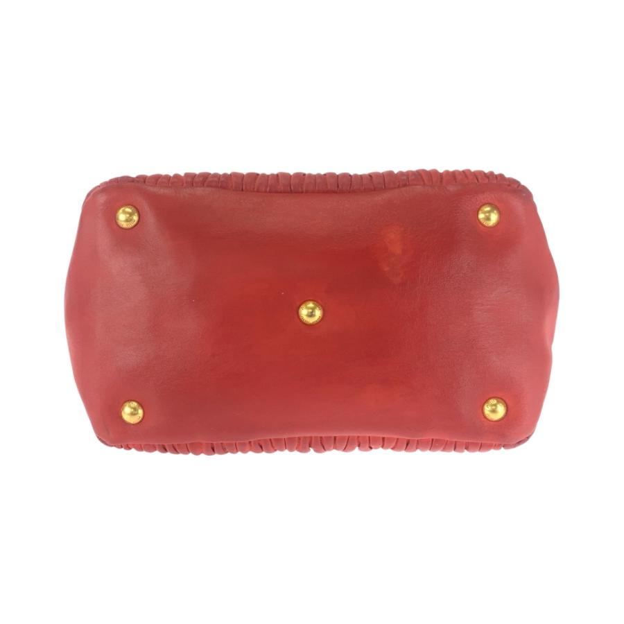 miu miu（ミュウミュウ） マテラッセ オレンジ ゴールド金具 レザー