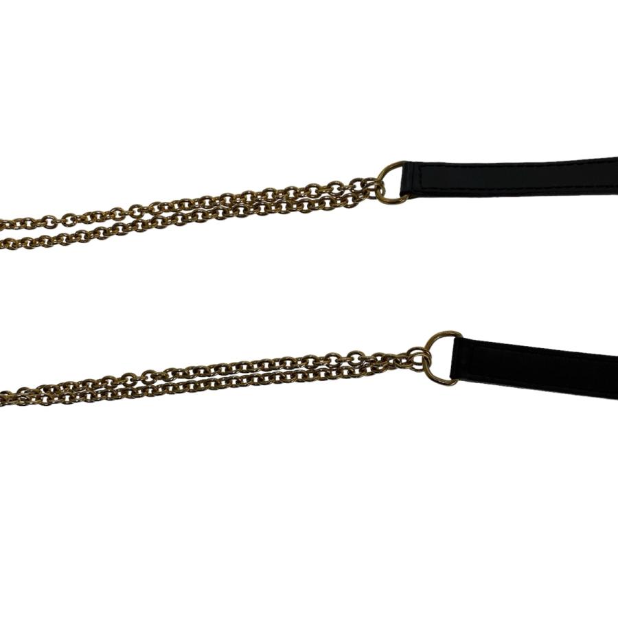 美品 CELINE セリーヌ ヴィンテージ トリオンフ ブラック 黒 ゴールド金具 レザー ミニショルダーバッグ アクセサリーポーチ ポシェット レディース 506664 【中古】 CELINE（セリーヌ） 美品 ヴィンテージ トリオンフ ブラック 黒 レザー