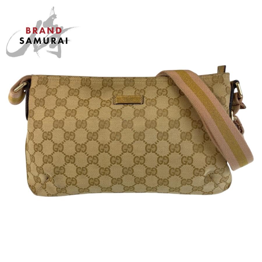 GUCCI（グッチ） シェリーライン ベージュ ピンク GGキャンバス 410766 