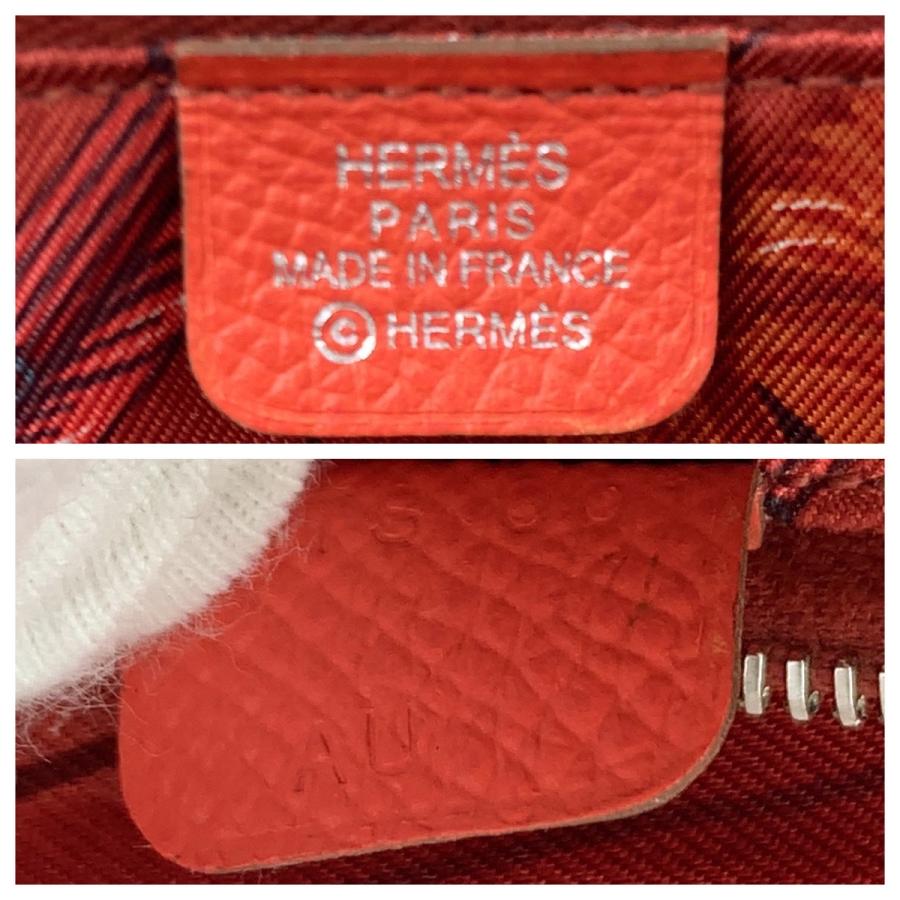 HERMES エルメス アザップロング シルクイン レッド オレンジ ヴォーエプソン 長財布 ラウンドファスナー A刻印 レディース 506709 | HERMES | 02