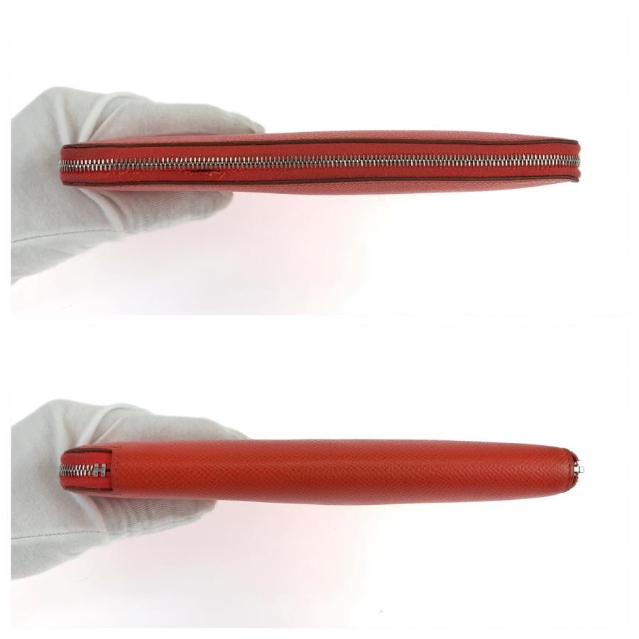 HERMES エルメス アザップロング シルクイン レッド オレンジ ヴォーエプソン 長財布 ラウンドファスナー A刻印 レディース 506709 | HERMES | 04