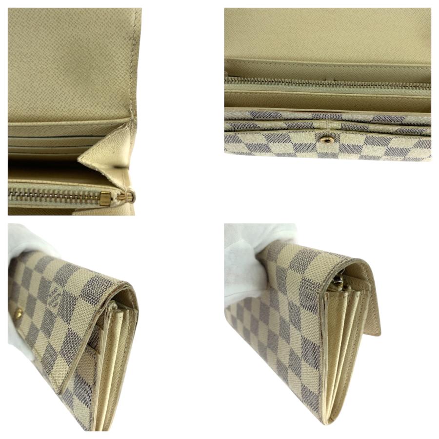 ルイヴィトン 長財布 ポルトフォイユ サラ ダミエアズール ホワイトN61735 LOUIS VUITTON（ルイ・ヴィトン） ダミエ アズール ポルトフォイユ