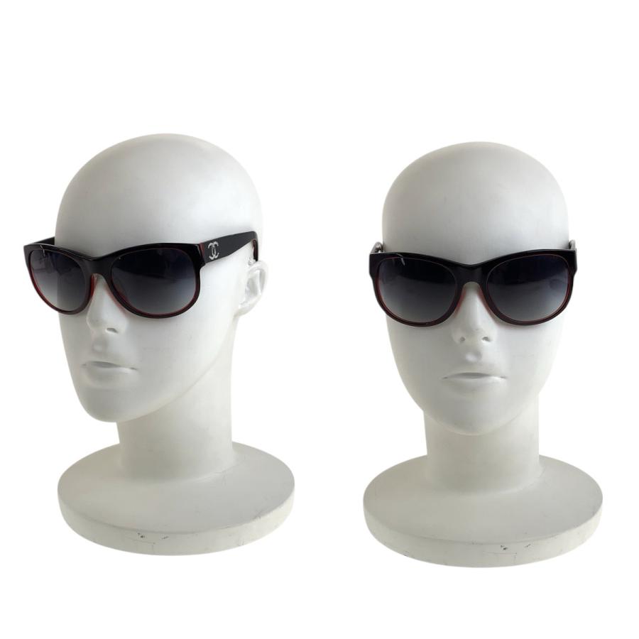 【レア】CHANEL サングラス ココマーク CHANEL（シャネル） 美品 ココマーク ワインレッド シルバー金具