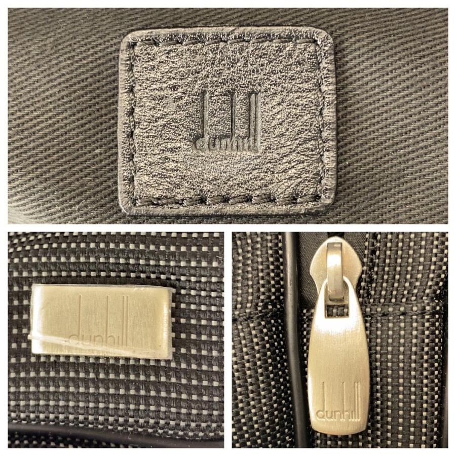 dunhill（ダンヒル） 超美品 ブラック 黒 シルバー金具 キャンバス