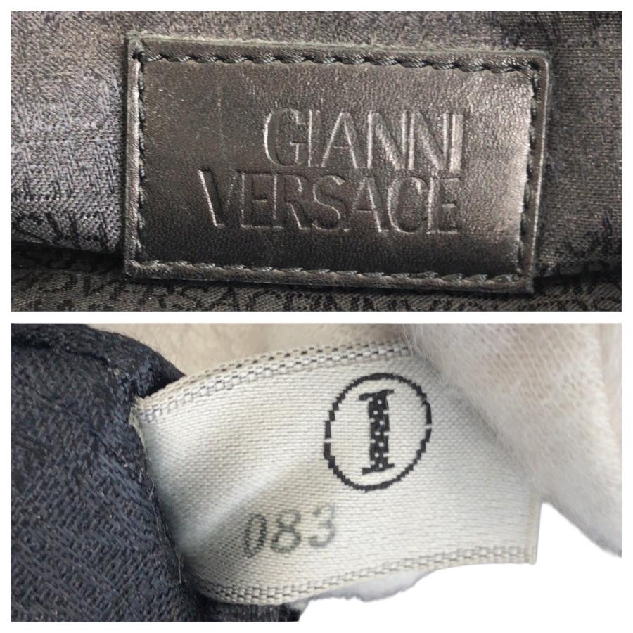 美品 VERSACE ヴェルサーチ サンバースト ブラック 黒 ゴールド金具