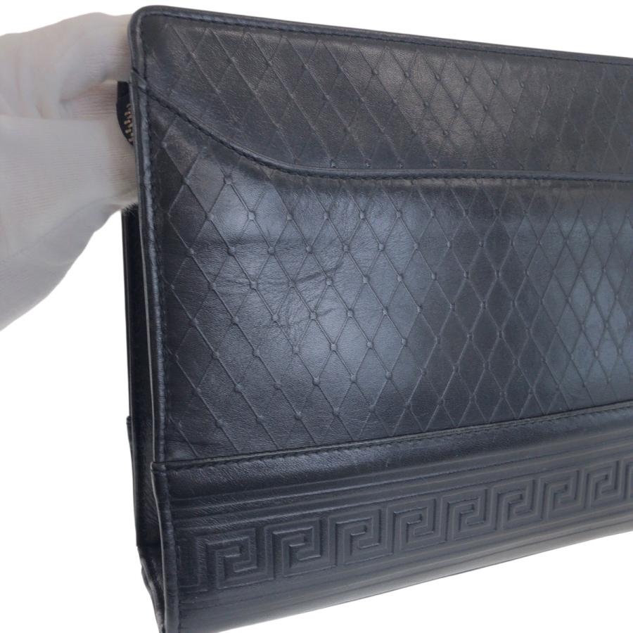 美品 VERSACE ヴェルサーチ サンバースト ブラック 黒 ゴールド金具