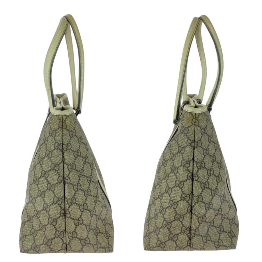 GUCCI グッチ ベージュ ホワイト シルバー金具 GGスプリームキャンバス/レザー 114595 トートバッグ ショルダーバッグ レディース 506802 | GUCCI | 07