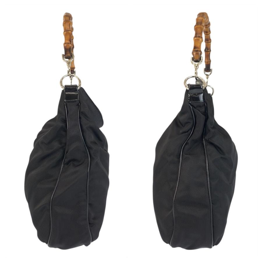 GUCCI グッチ バンブー ジャッキー金具 ワンショルダーバッグ ブラック GUCCI バンブー ワンショルダー バッグ メンズ ユニセックス リュック