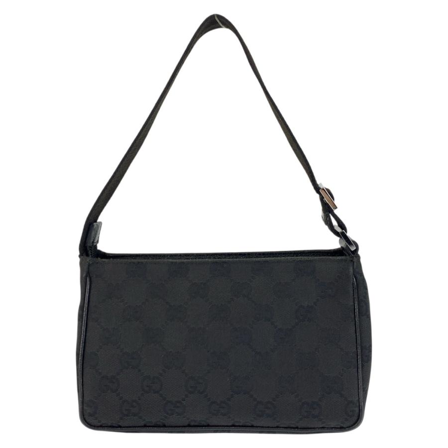 GUCCI ハンドバッグ GUCCI（グッチ） ブラック 黒 シルバー金具 GGキャンバス 106644