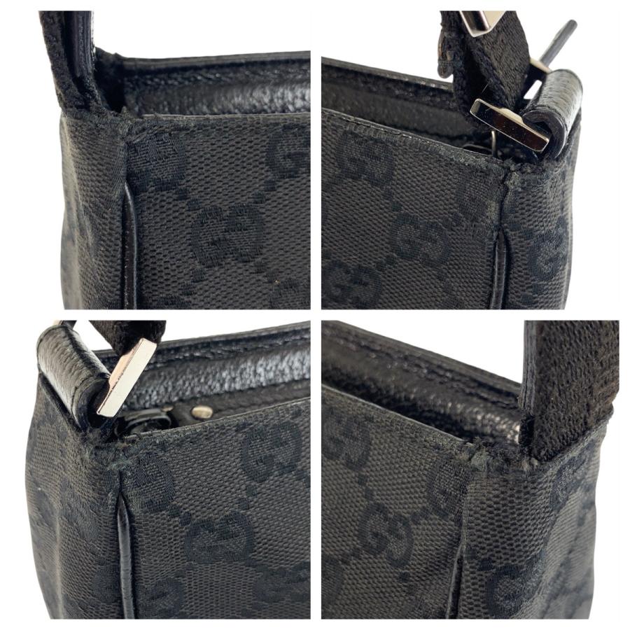 GUCCI（グッチ） ブラック 黒 シルバー金具 GGキャンバス 106644