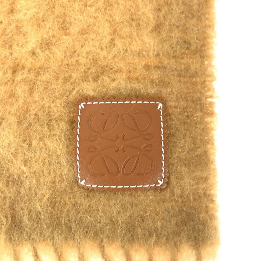 LOEWE（ロエベ） 美品 アナグラム ロゴ ベージュ キャラメル ウール