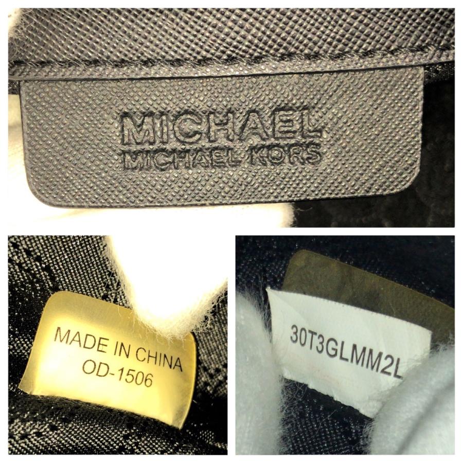 美品 Michael Kors マイケルコース ブラック 黒 ゴールド金具 レザー 30T3GLMM2L ショルダーバッグ レディース 506851 【中古】 MICHAEL KORS（マイケルコース） 美品 ブラック 黒 ゴールド金具