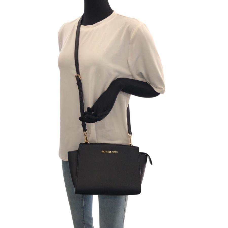 美品 Michael Kors マイケルコース ブラック 黒 ゴールド金具 レザー 30T3GLMM2L ショルダーバッグ レディース 506851 【中古】 MICHAEL KORS（マイケルコース） 美品 ブラック 黒 ゴールド金具