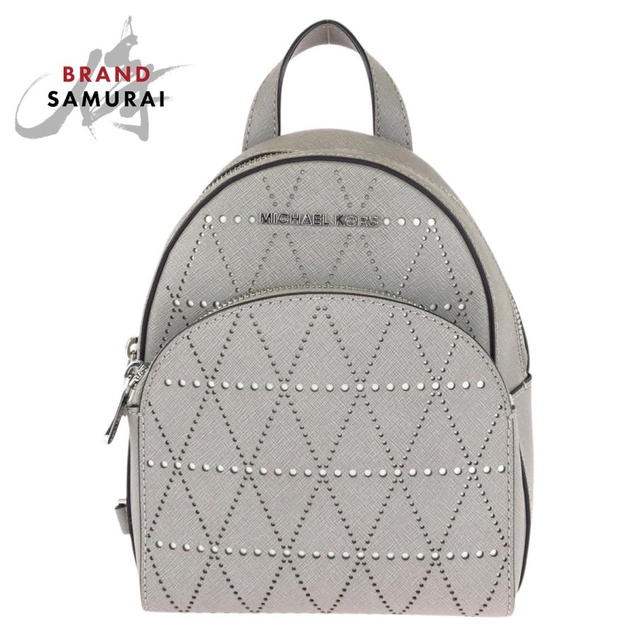 MICHAEL KORS（マイケルコース） 美品 グレー シルバー金具 レザー 