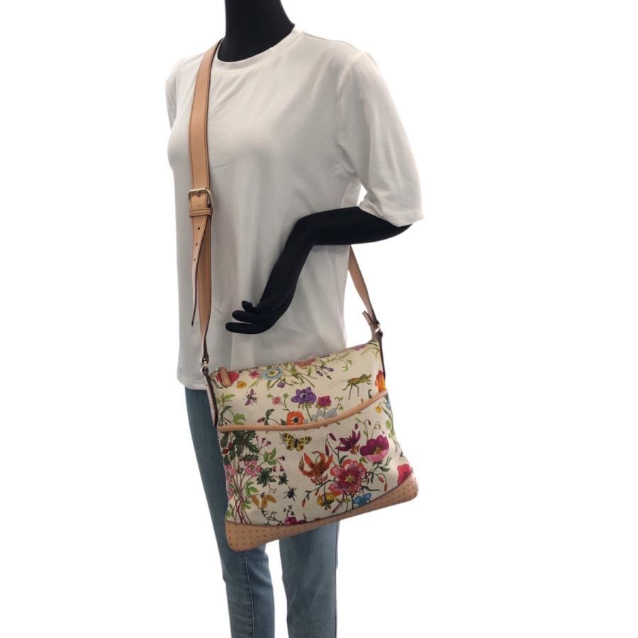 GUCCI グッチ フローラ マルチカラー ゴールド金具 キャンバス /レザー 145857 ショルダーバッグ レディース 600083 【中古】 GUCCI（グッチ） 美品 フローラ マルチカラー ゴールド金具 キャンバス