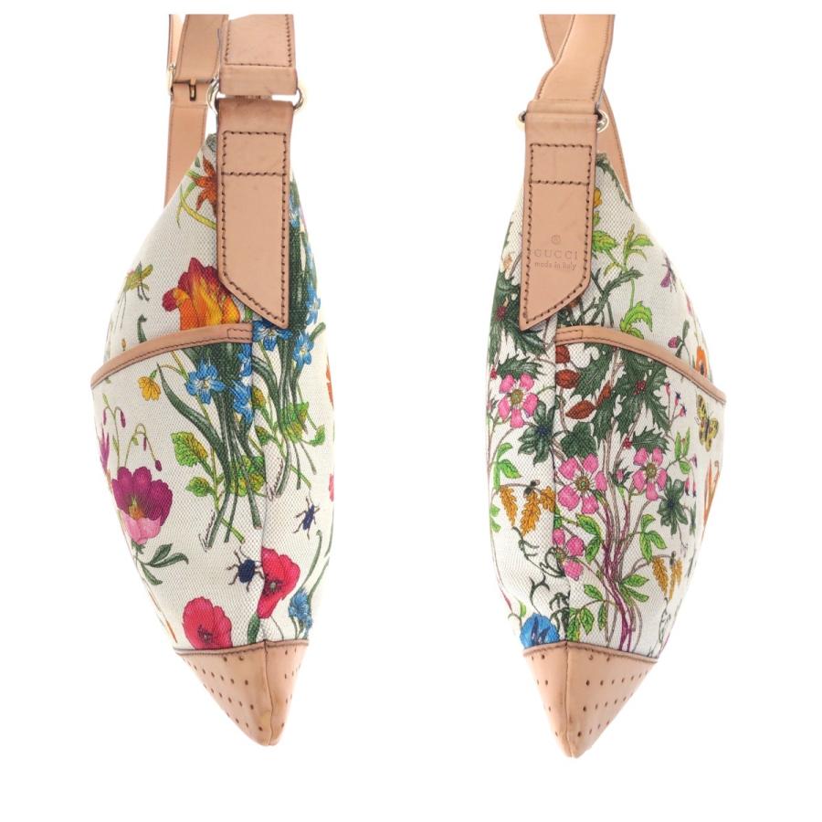 GUCCI グッチ フローラ マルチカラー ゴールド金具 キャンバス /レザー 145857 ショルダーバッグ レディース 600083 【中古】 GUCCI（グッチ） 美品 フローラ マルチカラー ゴールド金具 キャンバス