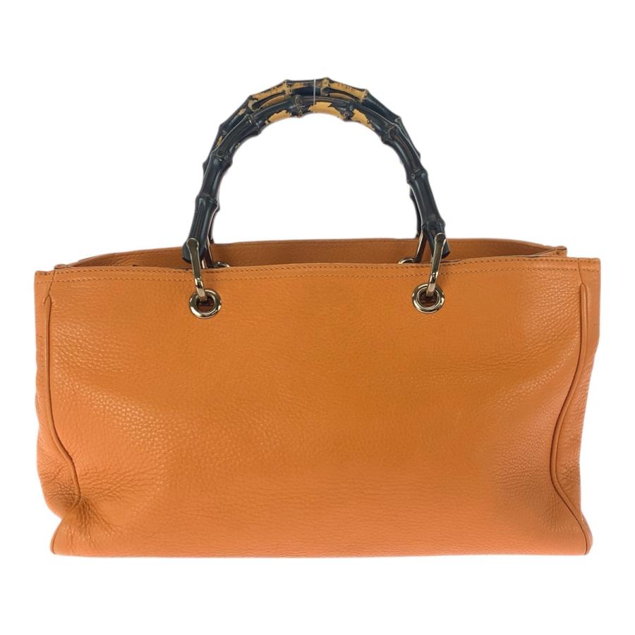 GUCCI（グッチ） 美品 バンブー 2way オレンジ ゴールド金具 レザー