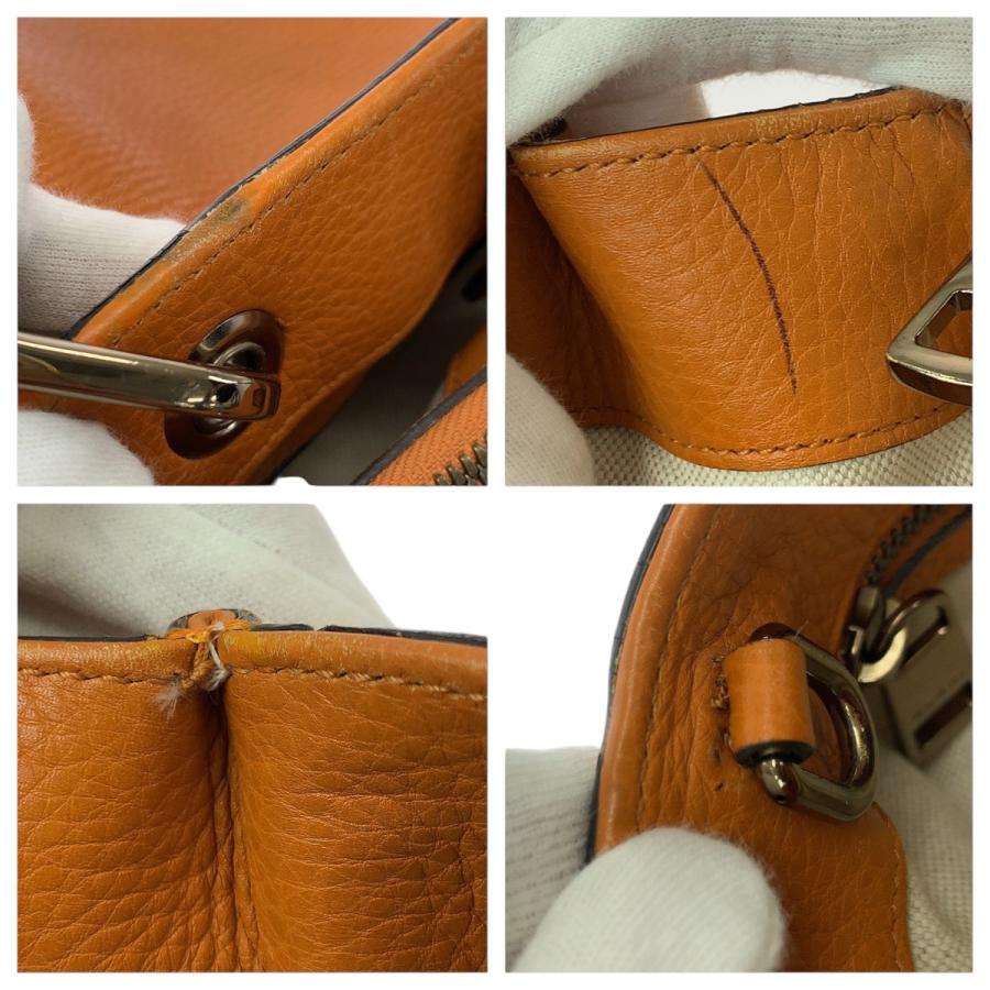 GUCCI（グッチ） 美品 バンブー 2way オレンジ ゴールド金具 レザー