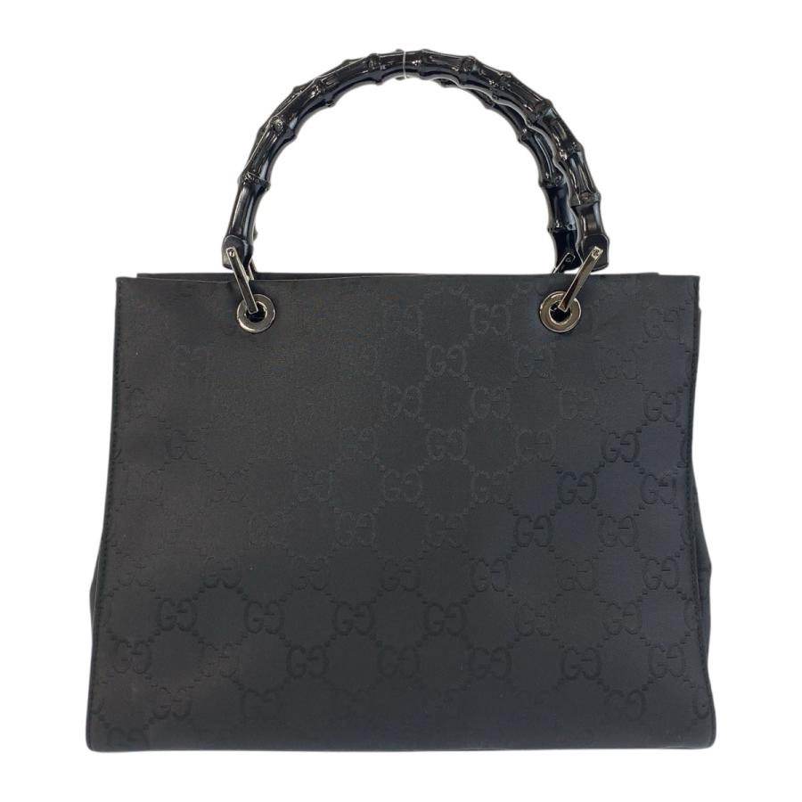 GUCCI（グッチ） 美品 バンブー GG柄 ブラック 黒 ナイロン 002 1016